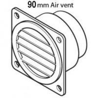 Дефлектор воздуха к воздуховоду D 90/100мм