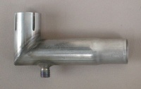 Уголок выхлопной трубы 90 градусов D 24мм со сливом M10 x 1